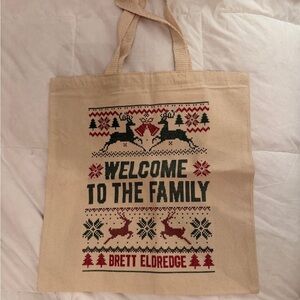 Brett Elderedge Holiday Tote Bag Merch
